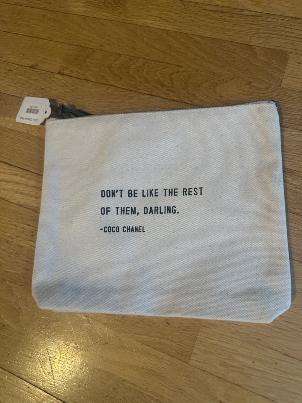 Coco Chanel Quoted Canvas Tote